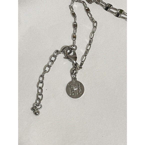 White House Black Market Horn Pendant Corno Cornicello Swirled Blue Necklace 36” - Picture 6 of 6